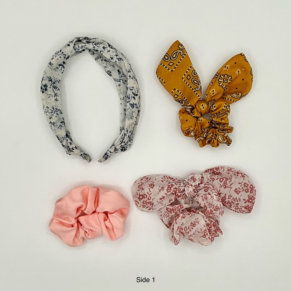 SOLD - New wo Tags Torrid 4 Pack Hair Accessories HEADBAND SCRUNCHIE Cottagecore